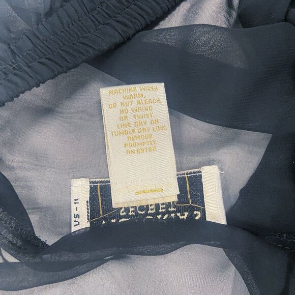 Vintage Victoria’s Secret Collection 2pc Set Sheer Pants Red Floral Size Small - Picture 9 of 12